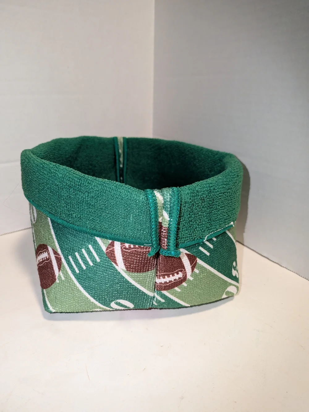 Green Football Field Storage Basket